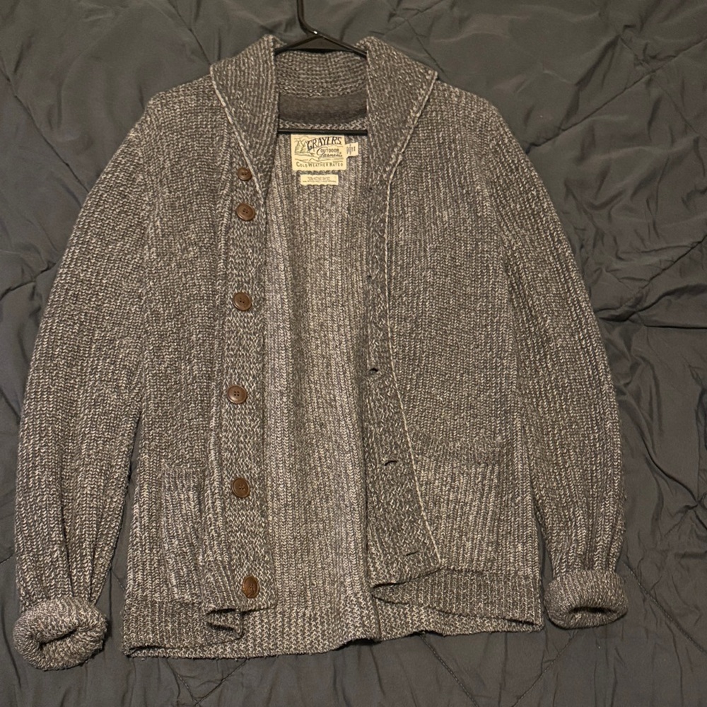 Grayers Charcoal Cardigan Sweater